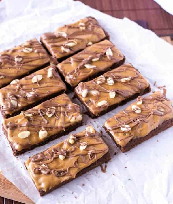 Snickers Fudge Brownies - Cafe Delites