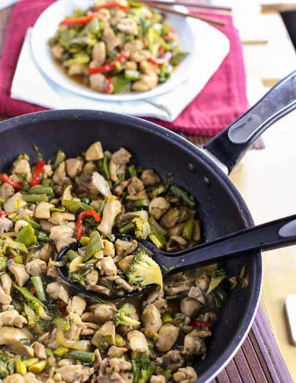 Simple Chicken Stir-fry - cafedelites cafe delites