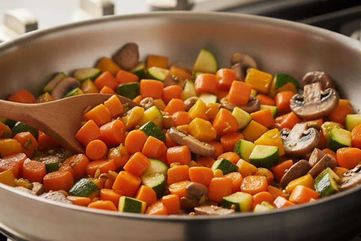 Added carrot and pumpkin, mushrooms and zucchini. - 5