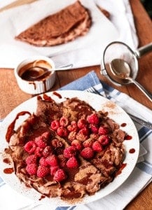 Chocolate Covered Raspberry Crepes - Cafe Delites