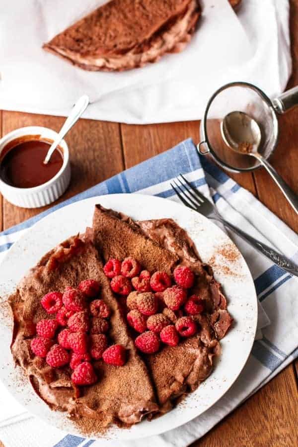 Chocolate Covered Raspberry Crepes - Cafe Delites
