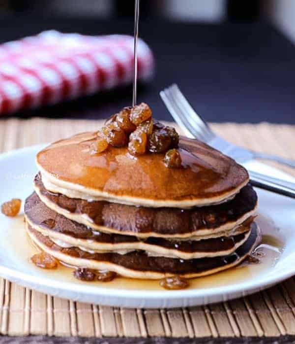 Cinnamon Raisin Pancakes - Cafe Delites-1