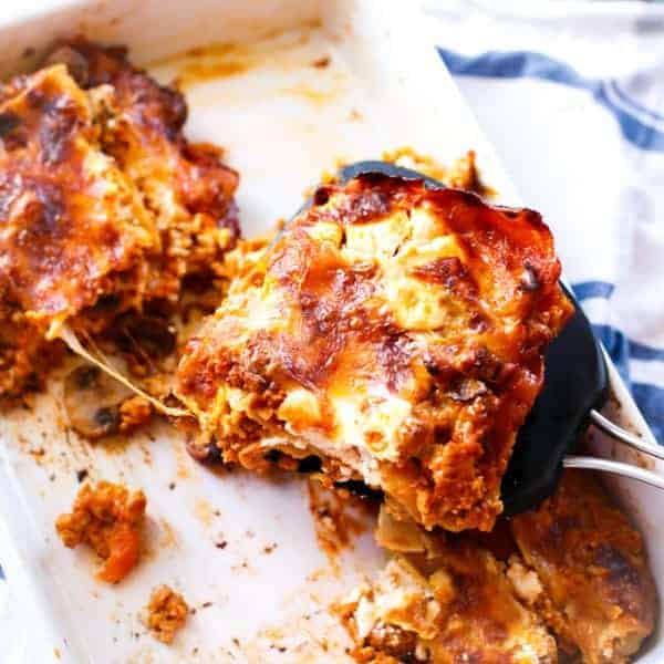  The perfect quick and easy meal to throw together for a hungry family only under  Chicken Pumpkin and Ricotta Lasagna