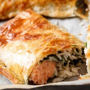 Hot and crisp Puff Pastry Salmon Parcels
