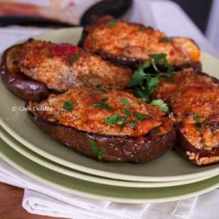 Beef Stuffed Eggplants - Cafe Delites