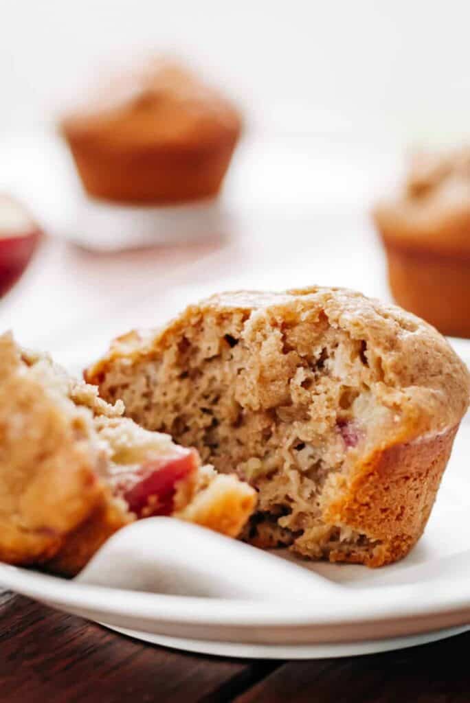 Chai apple Muffins pieces on a plate  - 11