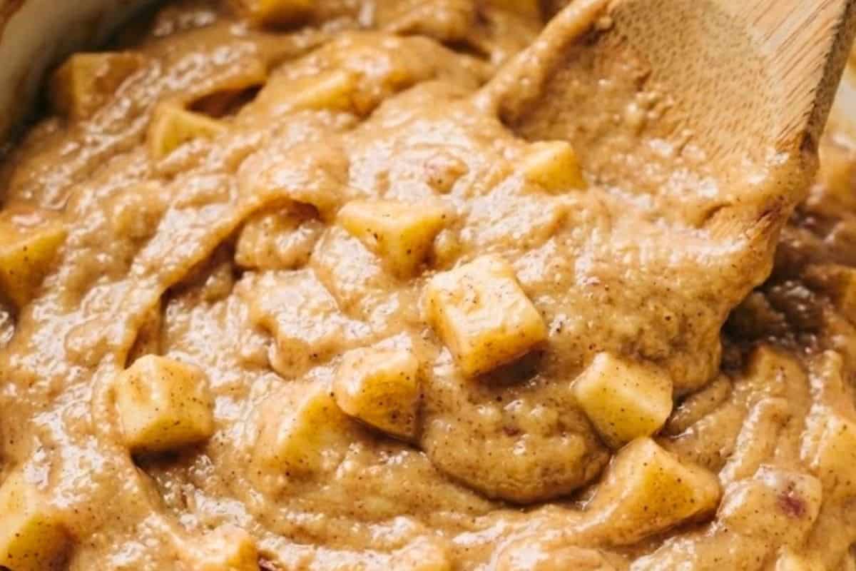 Fold the dry mixture into the wet mixture, stirring gently until a thick and even batter forms. - 9