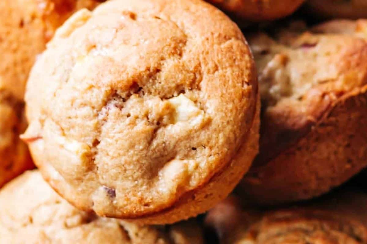 Spoon two tablespoons of batter into each muffin cup and bake for 30 minutes  - 10