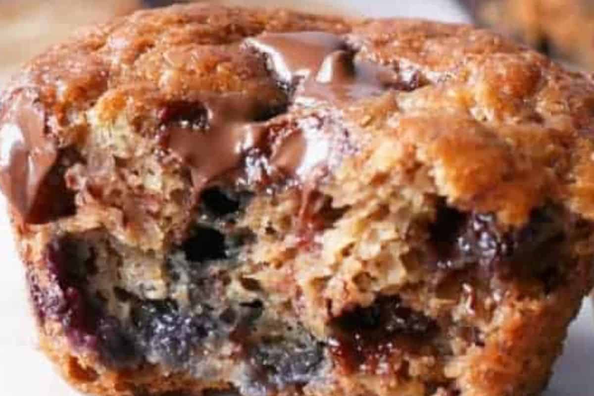 Spoon about 1/4 cup of batter into each cup, top with chocolate, and bake until golden - 8