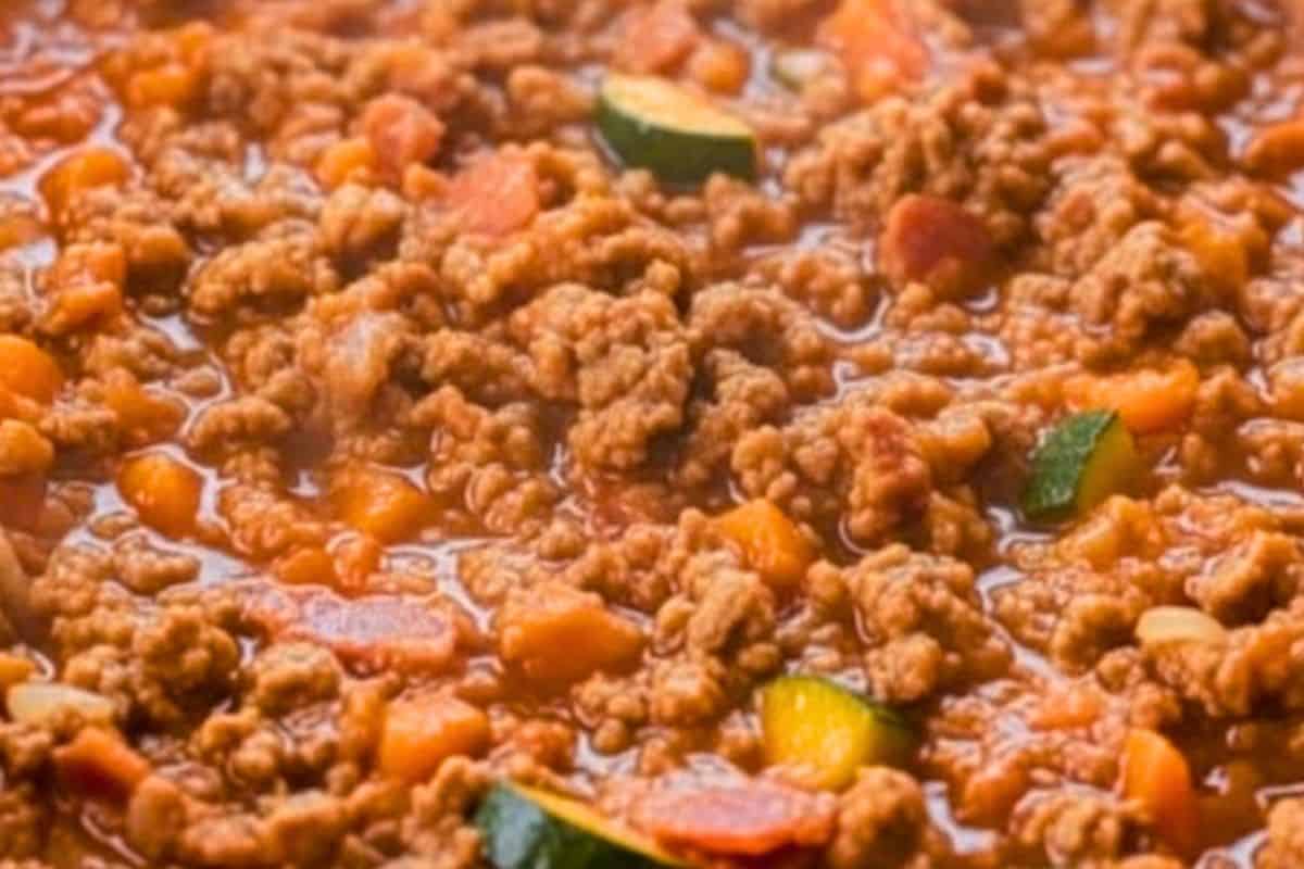 Stir in the condensed soup or pasta sauce, vegetable stock powder, and reserved sweet potato flesh and let it simmer - 7