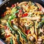  Soft thick noodles soaked in a beautiful rich fragrant sauce Simple Chicken Noodle Stir Fry