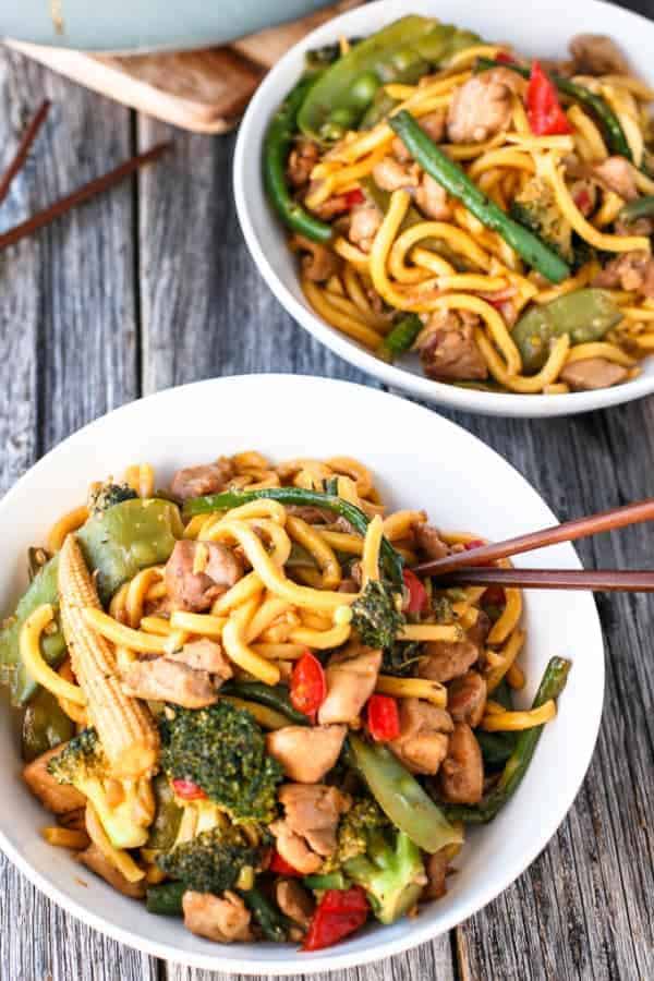 Delicious and Easy Chicken Noodle Stir Fry