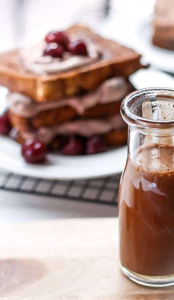 Double Chocolate Cherry Cheesecake French Toast - cafe Delites