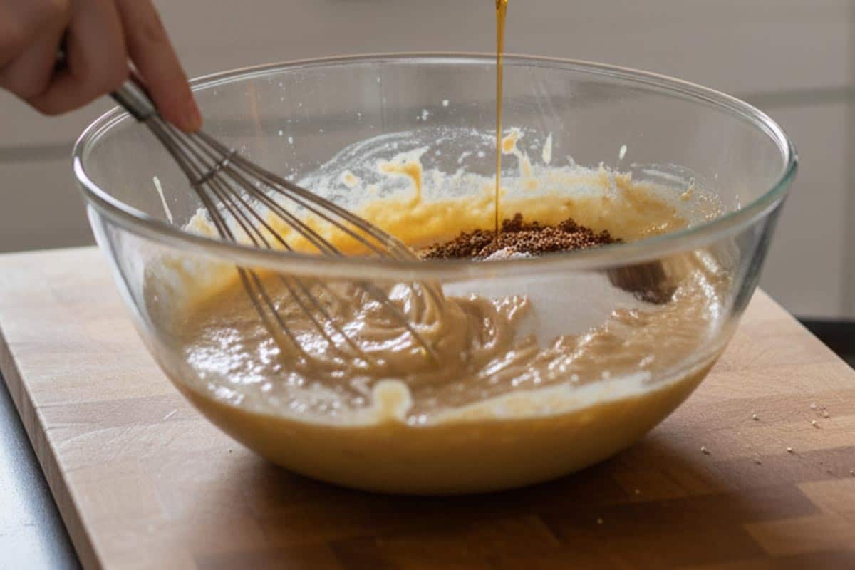 Whisked the brown sugar, sweetener, and butter in a bowl. - 4