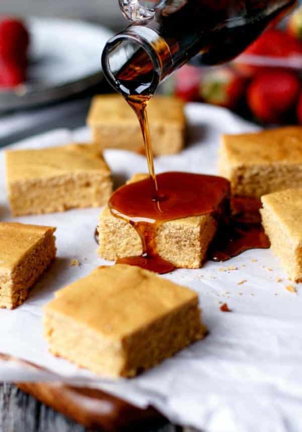 ve been craving Maple anything for a while now Pancake Maple Blondies