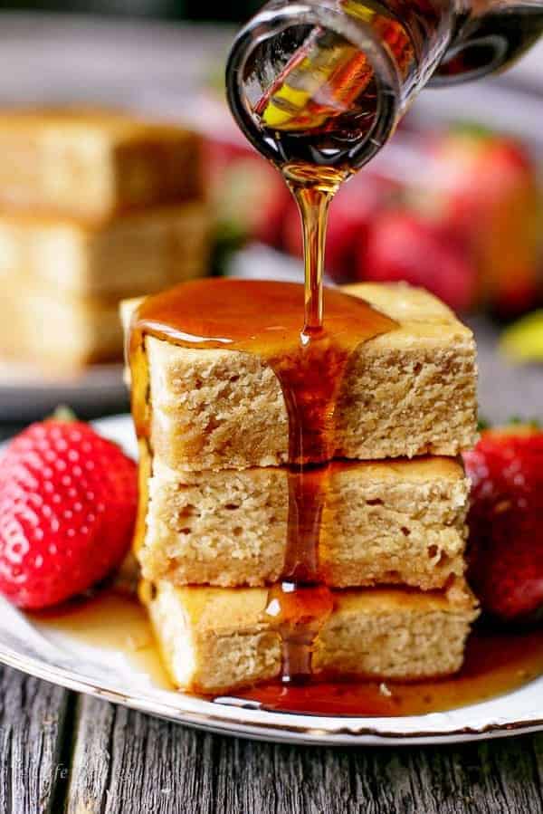 Pancake Maple Blondies https://cafedelites.com