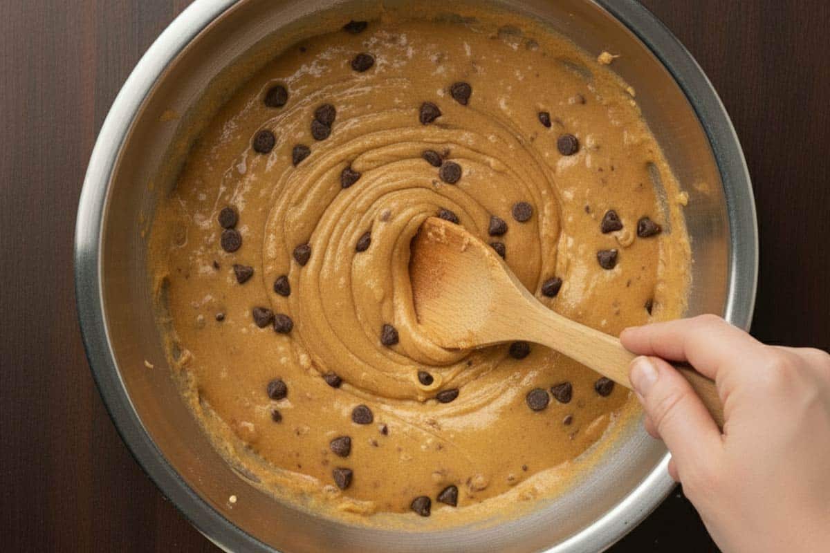 Folding in the Chocolate Chips. - 6