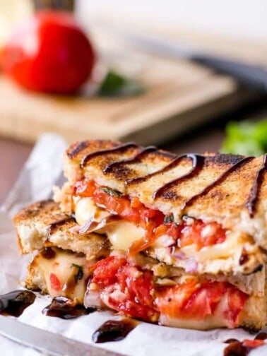 Caprese Grilled Cheese sandwich