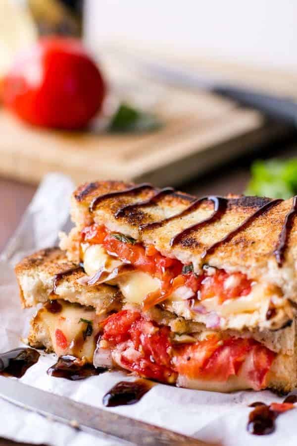 Caprese Grilled Cheese - Cafe Delites-27