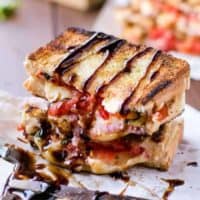 Caprese Grilled Cheese pieces