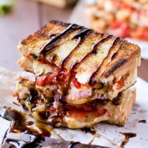 Caprese Grilled Cheese pieces
