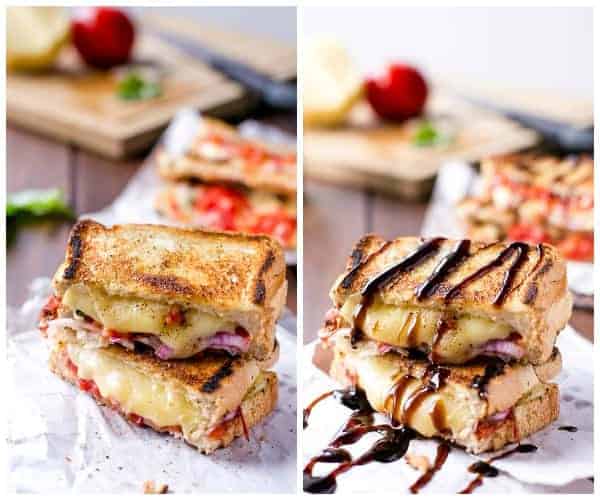 You know those salads that always stick around in your head and you can never get them out Caprese Grilled Cheese