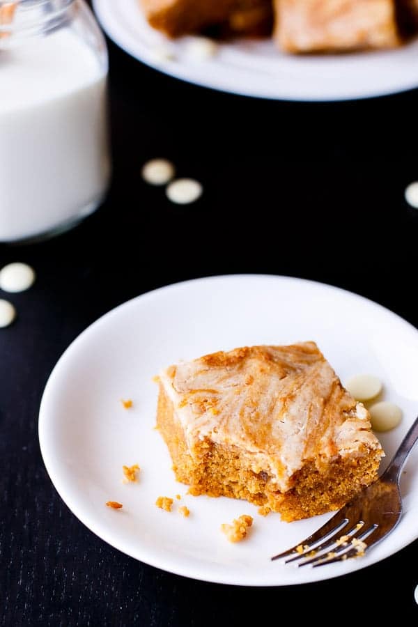 Cinnamon Cheesecake Swirl Pumpkin Cake Slice-21