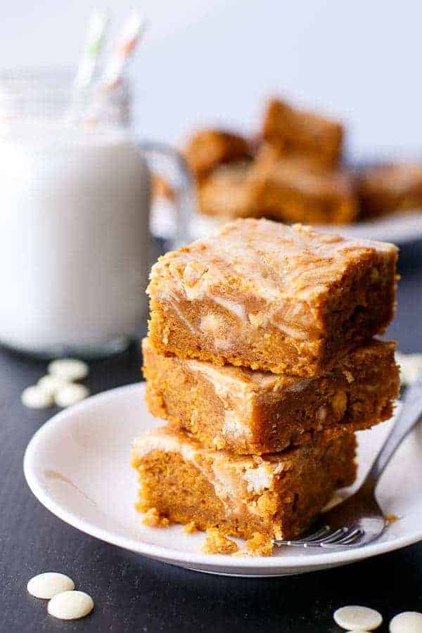 Cinnamon Cheesecake Swirl Pumpkin Bars | Sweet Pumpkin Recipes | Homemade Recipes