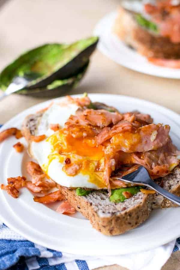 Crispy Smoked Salmon And Fried Egg Stack