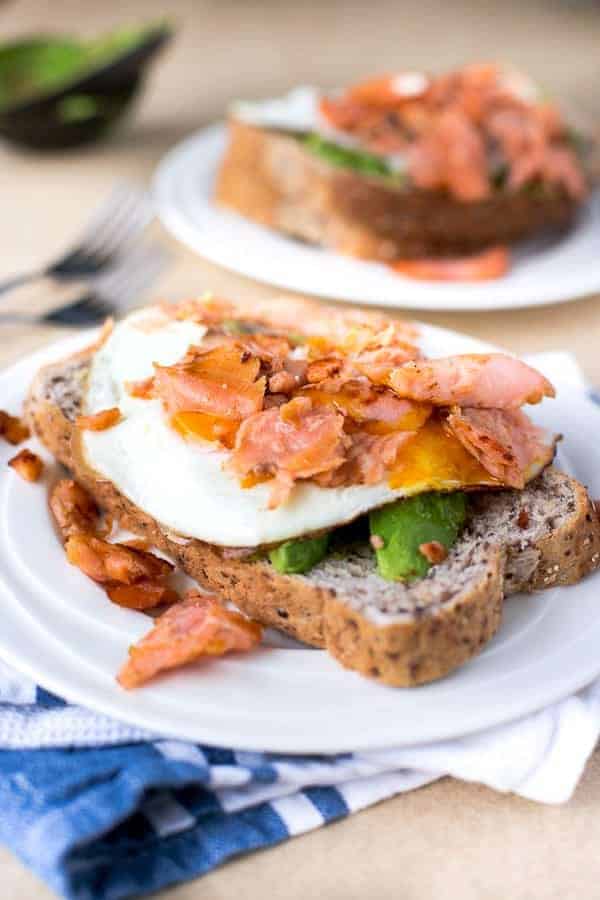 Crispy Smoked Salmon and Fried Egg Stack Crispy Smoked Salmon and Fried Egg Stack