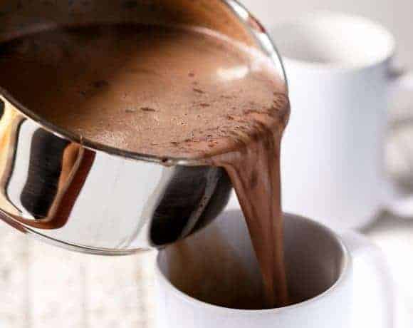 Nutella Hot Chocolate | https://cafedelites.com