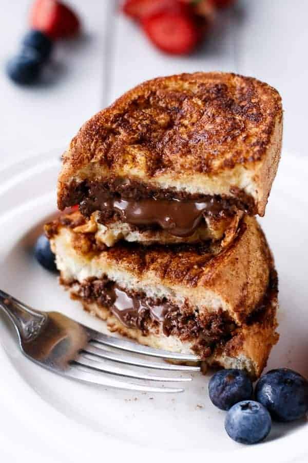 Nutella Stuffed Churro French Toast