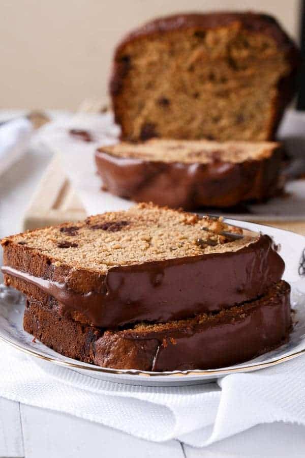 Peanut Butter Chocolate Chip Banana Bread - Cafe Delites