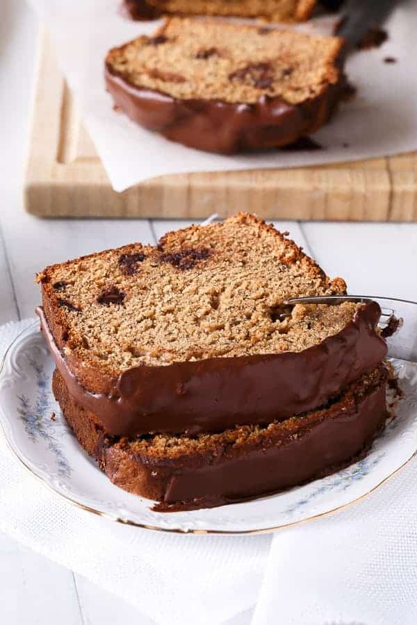 Peanut Butter Chocolate Chip Banana Bread - Cafe Delites