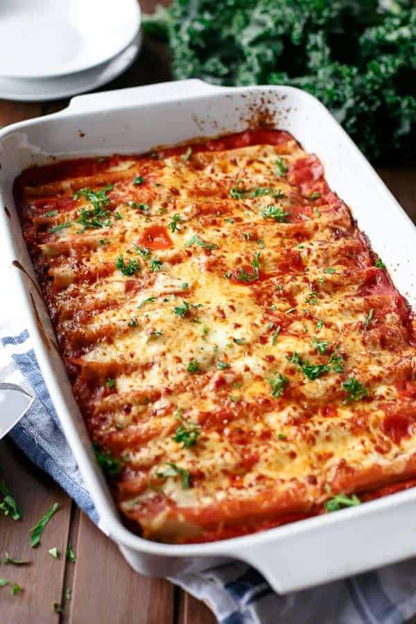 A healthy and filling cannelloni stuffed with beautifully flavoured turkey Turkey, Sweet Potato and Kale Cannelloni