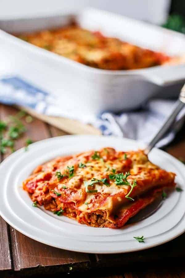 Turkey Sweet Potato and Kale Cannelloni