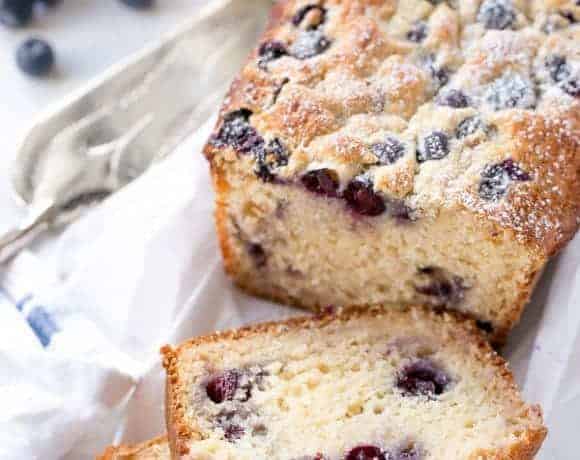 Blueberry Coconut Muffin Cake | https://cafedelites.com