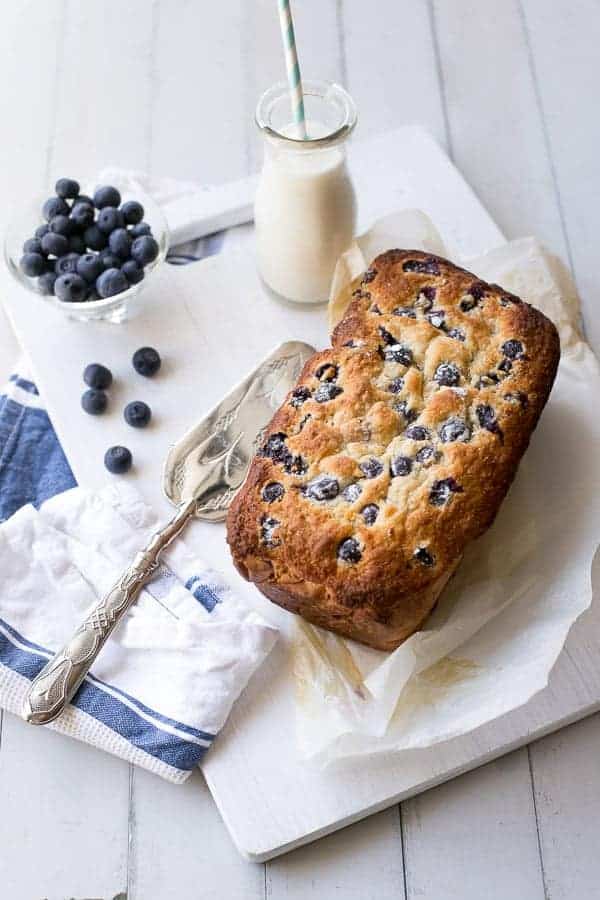 Blueberry Coconut Muffin Cake | https://cafedelites.com