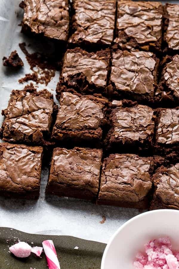  rich and decadent chocolate brownies that melt in your mouth  Candy Cane Fudge Brownies