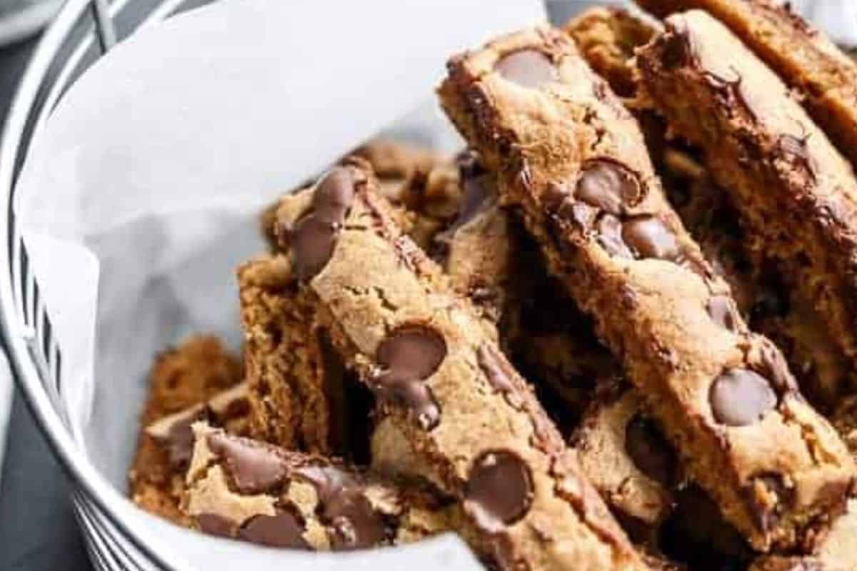 Bake for 10 to 15 minutes until golden around the edges. Let cool for 15 minutes, then slice into ½-inch strips