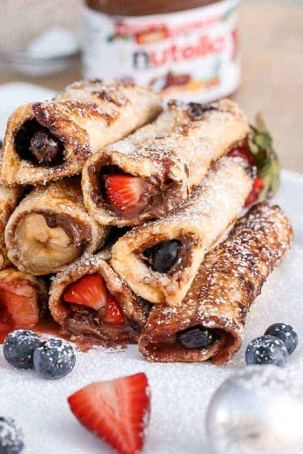 Nutella Fruit French Toast Cannoli