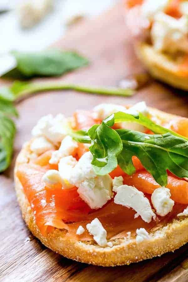 Smoked Salmon and Goats Cheese https://cafedelites.com