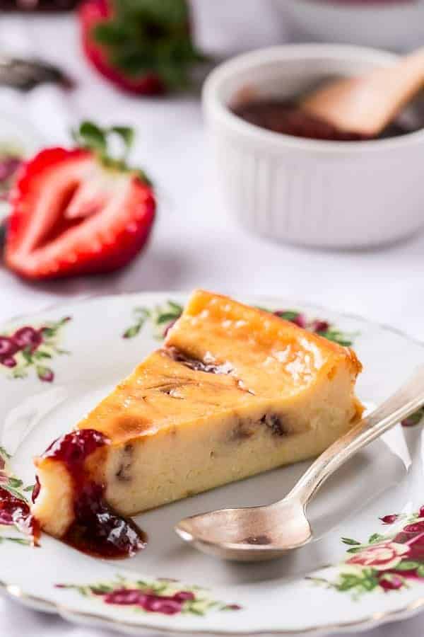 Strawberry Swirl Cheesecake https://cafedelites.com