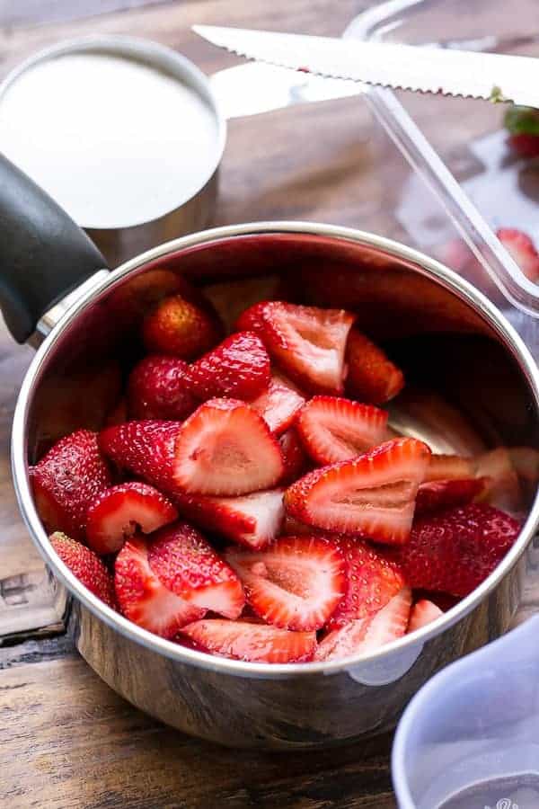 Strawberry Swirl Cheesecake https://cafedelites.com