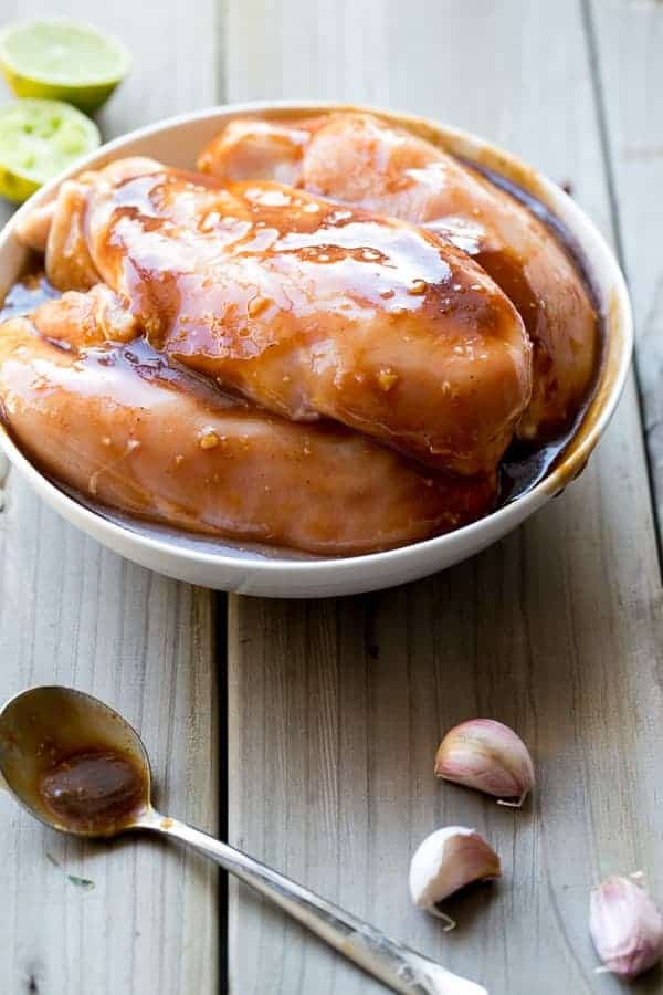  Barbecue sauce smothered chicken with garlic and a hint of lime Garlic and Lime Barbecue Chicken Salad