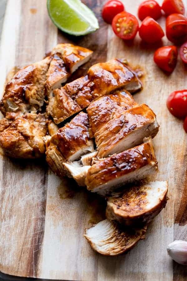  Barbecue sauce smothered chicken with garlic and a hint of lime Garlic and Lime Barbecue Chicken Salad