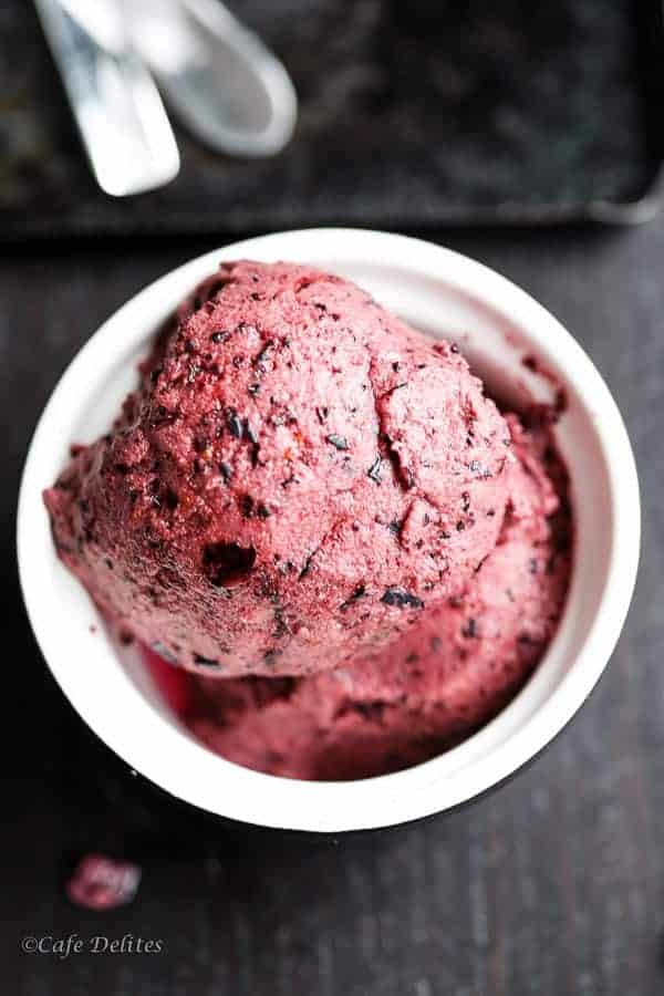  naturally sweetened creamy blueberry frozen yogurt made with only  Instant Blueberry Frozen Yogurt