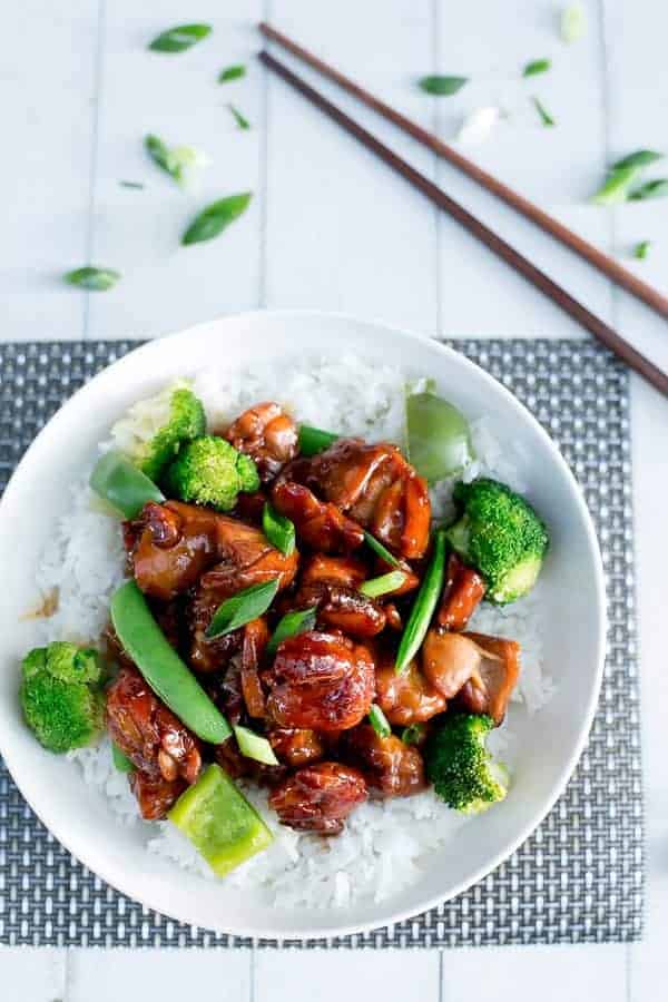 Simple Chicken Teriyaki Stir Fry | https://cafedelites.com