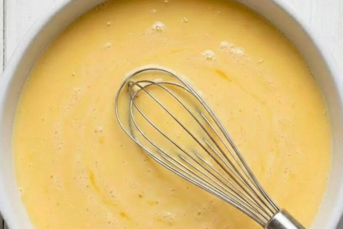 In a wide, shallow dish, whisk the eggs and milk together until smooth - 3
