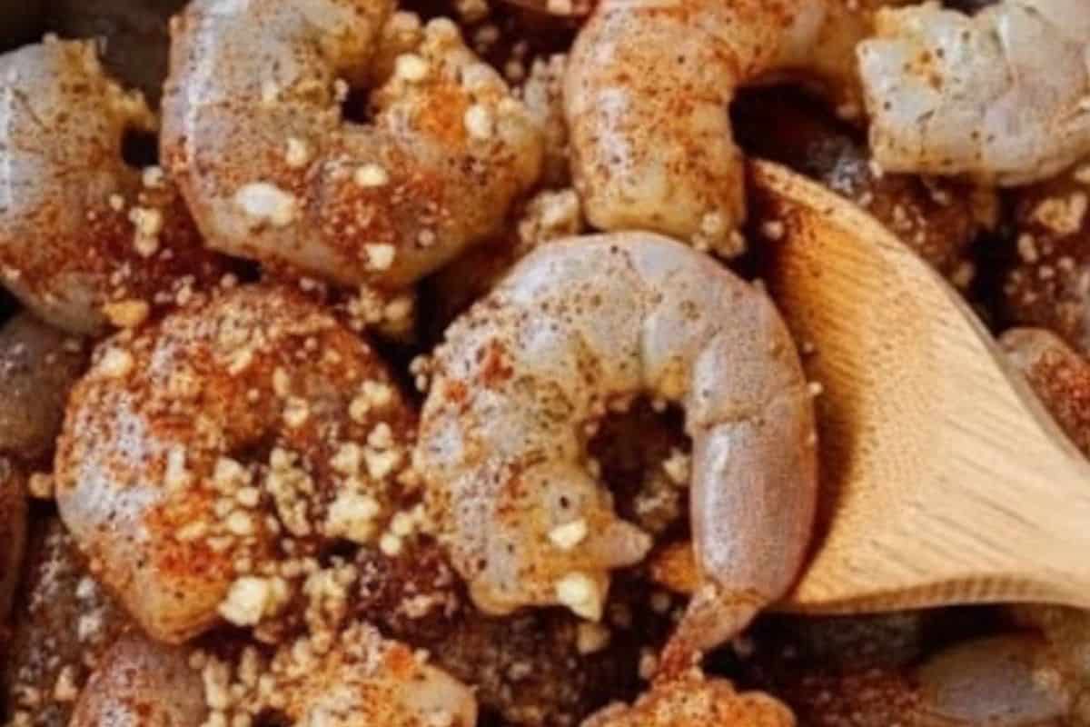 In a bowl, mix the garlic, paprika, lemon juice, and shrimp until everything is well coated.